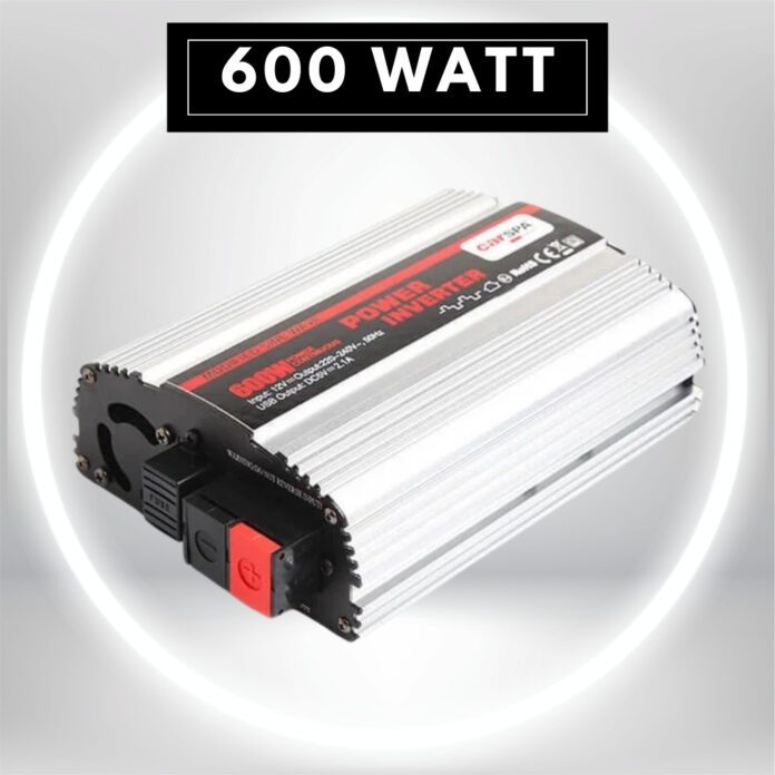 carspa 600 watt 12 volt modifiye sinus inverter yan gorunum